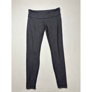 lululemon athletica Charcoal Leggings. Size 10 textured. 5553